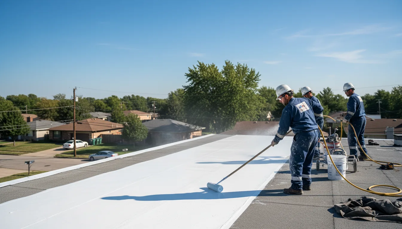 Commercial roof coating in Caledonia, MS near me